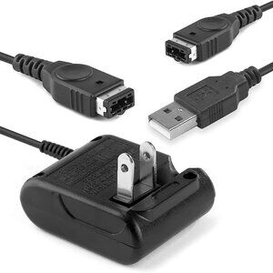 [2-PACK] GBA Chargers Gameboy Advance SP - AC Nintendo DS Console USB Cables